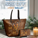 Serene - Psalm 46:10 Leather Tote Bag Deal
