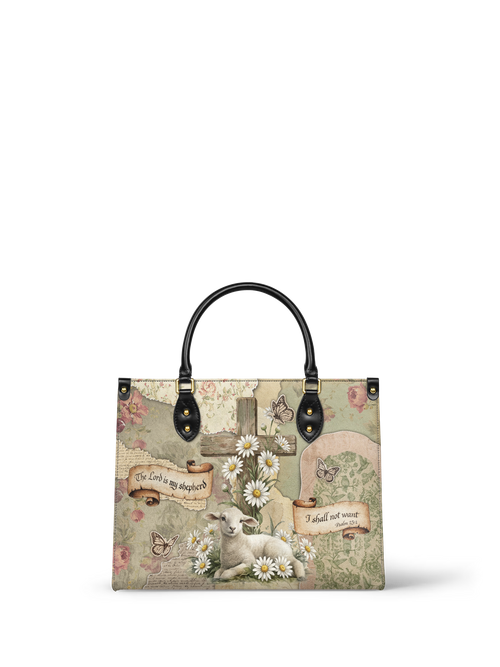 Shepherd - Psalm 23:1 Deluxe Leather Handbag Pre-order
