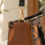 Stillness - Psalm 46:10 Leather Handbag
