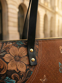 Stillness - Psalm 46:10 Leather Tote Bag Deal