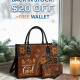 Stillness - Psalm 46:10 Leather Handbag Deal