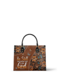 Stillness - Psalm 46:10 Leather Handbag