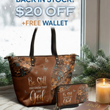 Stillness - Psalm 46:10 Leather Tote Bag Deal