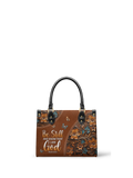 Stillness - Psalm 46:10 Small Leather Handbag