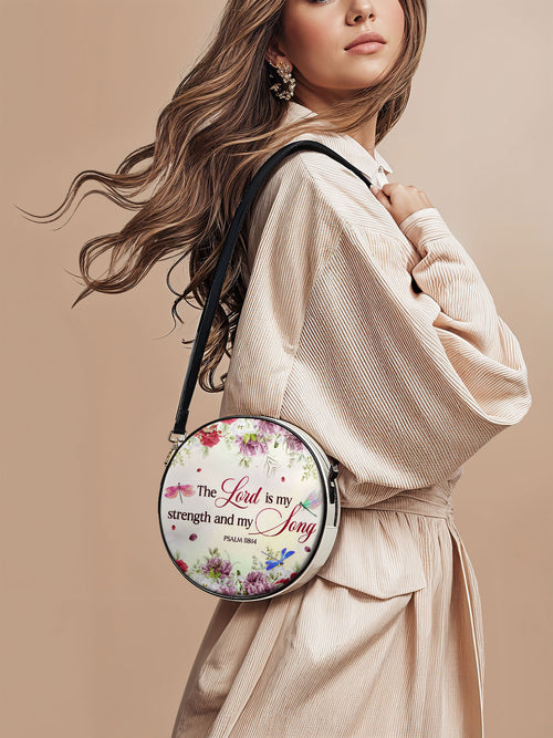 Melody - Psalm 118:14 Circle Crossbody Bag