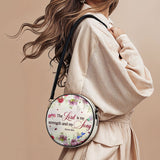 "Melody" - Psalm 118:14 Circle Crossbody Bag