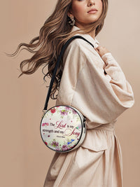 Melody - Psalm 118:14 Circle Crossbody Bag