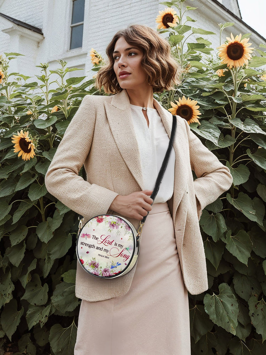 Melody - Psalm 118:14 Circle Crossbody Bag