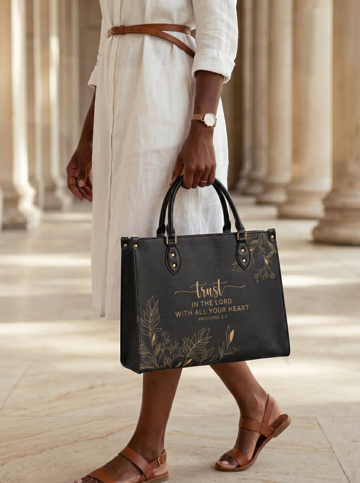 Trust - Proverbs 3:5 Leather Handbag Deal