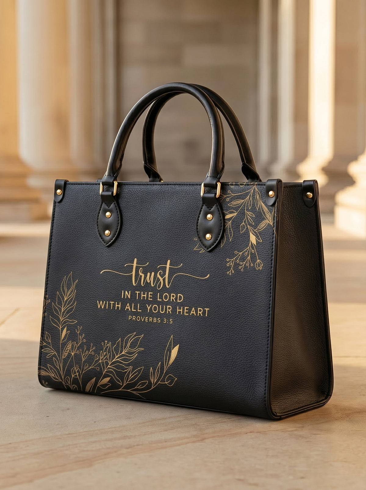 Trust - Proverbs 3:5 Leather Handbag Deal
