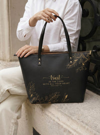 Trust - Proverbs 3:5 Leather Tote Bag Deal