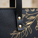 Trust - Proverbs 3:5 Leather Tote Bag