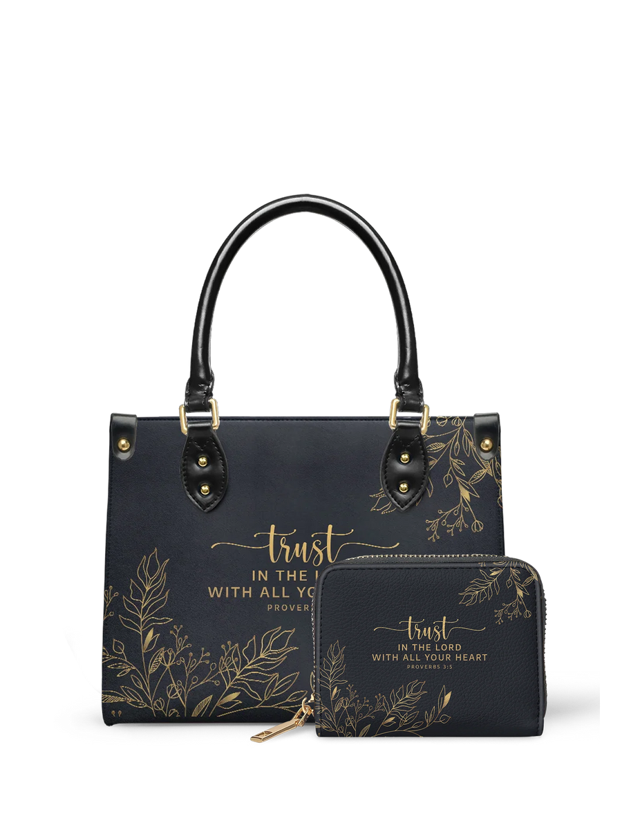 "Trust" - Proverbs 3:5 Small Leather Handbag Deal