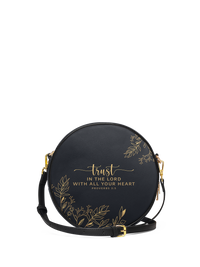 Trust - Proverbs 3:5 Circle Crossbody Bag OS