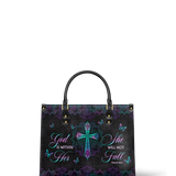 Unshaken - Psalm 46:5 Leather Handbag