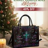 "Unshaken" - Psalm 46:5 Leather Handbag