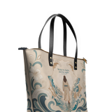 Walk By Faith - 2 Corinthians 5:7 Leather Tote Bag Preorder