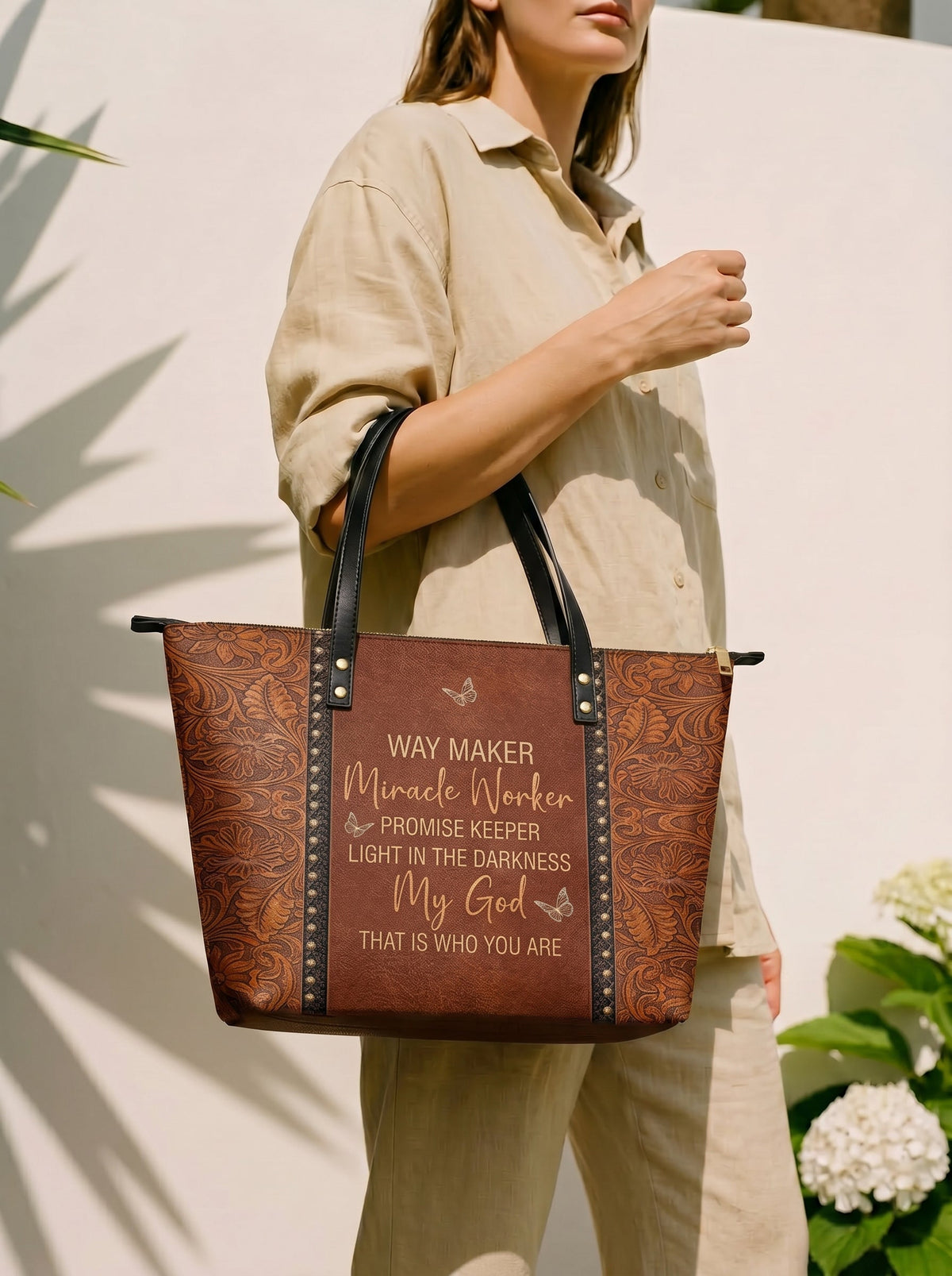 Waymaker Leather Tote Bag