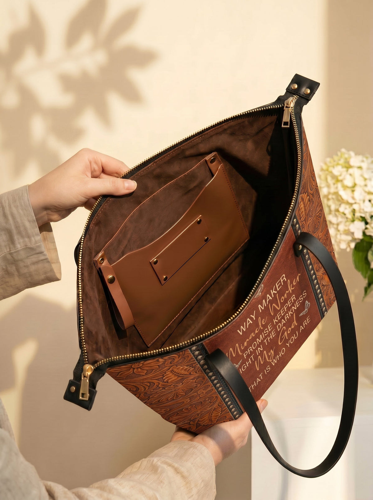 Waymaker Leather Tote Bag