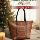 "Waymaker" Leather Tote Bag