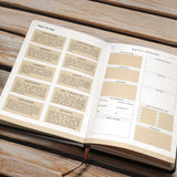 Guided - Proverbs 16:9 Leather Prayer Journal