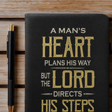 Guided - Proverbs 16:9 Leather Prayer Journal
