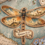 Hope Rising - Romans 15:13 Applique Leather Handbag