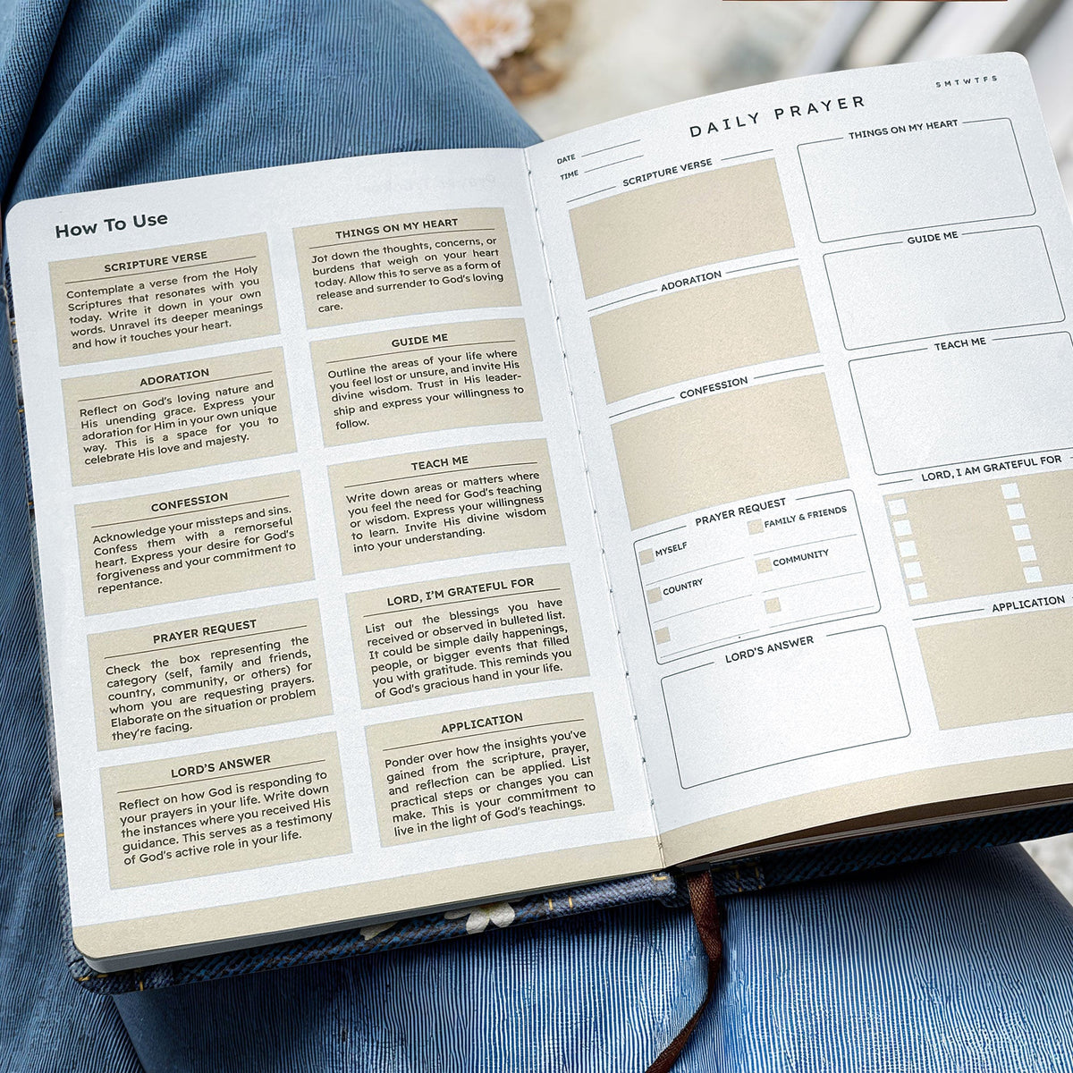 Reflect - Psalm 46:10 Leather Prayer Journal