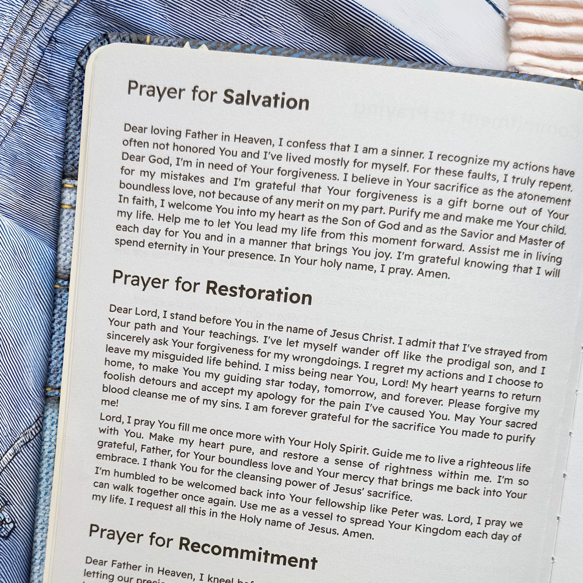 Reflect - Psalm 46:10 Leather Prayer Journal