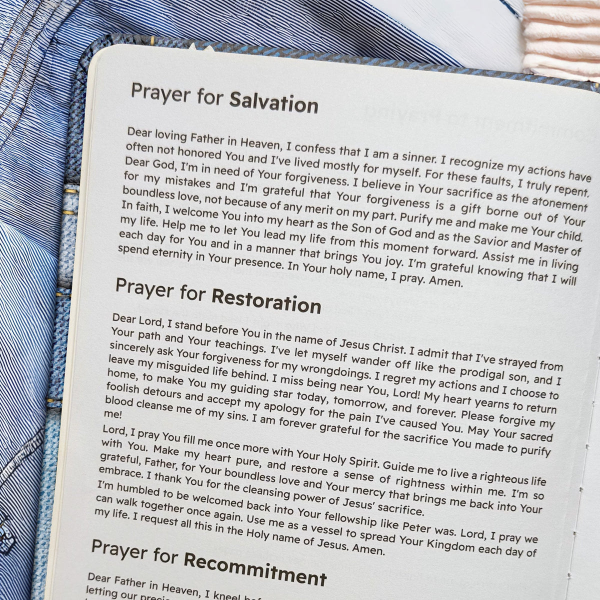 Reflect - Psalm 46:10 Leather Prayer Journal