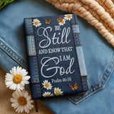 Reflect - Psalm 46:10 Leather Prayer Journal