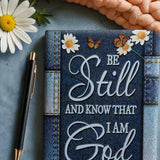 Reflect - Psalm 46:10 Leather Prayer Journal