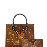 Serene - Psalm 46:10 Leather Handbag Deal