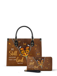 Serene - Psalm 46:10 Leather Handbag Deal