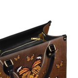 "Serene" - Psalm 46:10 Leather Handbag