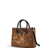 "Serene" - Psalm 46:10 Leather Handbag