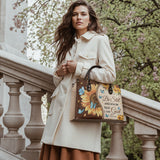 "Presence" - Psalm 46:10 Leather Handbag