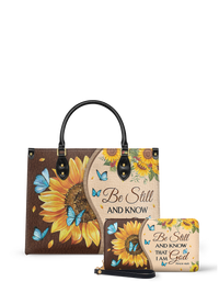 Presence - Psalm 46:10 Leather Handbag Deal