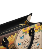 Be Still And Know Leather Handbag