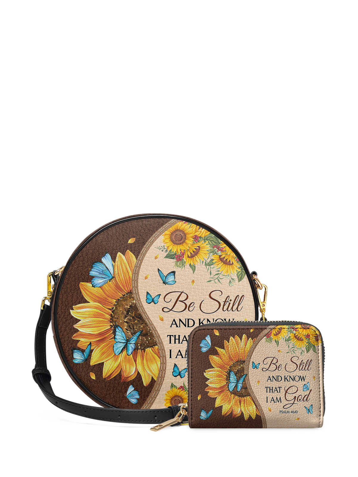 Presence - Psalm 46:10 Circle Crossbody Bag Deal