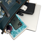 "Peace" - Psalm 46:10 Leather Tote Bag