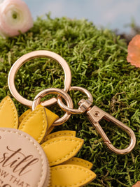 "Be Still & Know" - Sunflower Coin Purse Charm