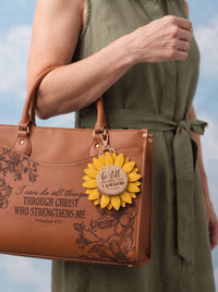 "Be Still & Know" - Sunflower Coin Purse Charm