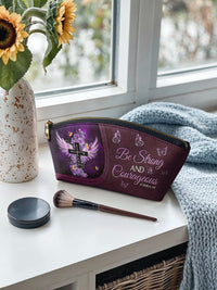 Courage - Joshua 1:9 Eclipse Makeup Bag