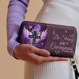 Courage - Joshua 1:9 Leather Wallet Deal