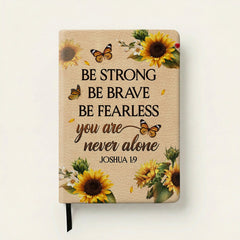 Bold - Joshua 1:9 Leather Prayer Journal
