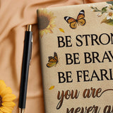 Bold - Joshua 1:9 Leather Prayer Journal
