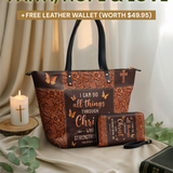 "Believe" - Philippians 4:13 Leather Tote Bag Deal