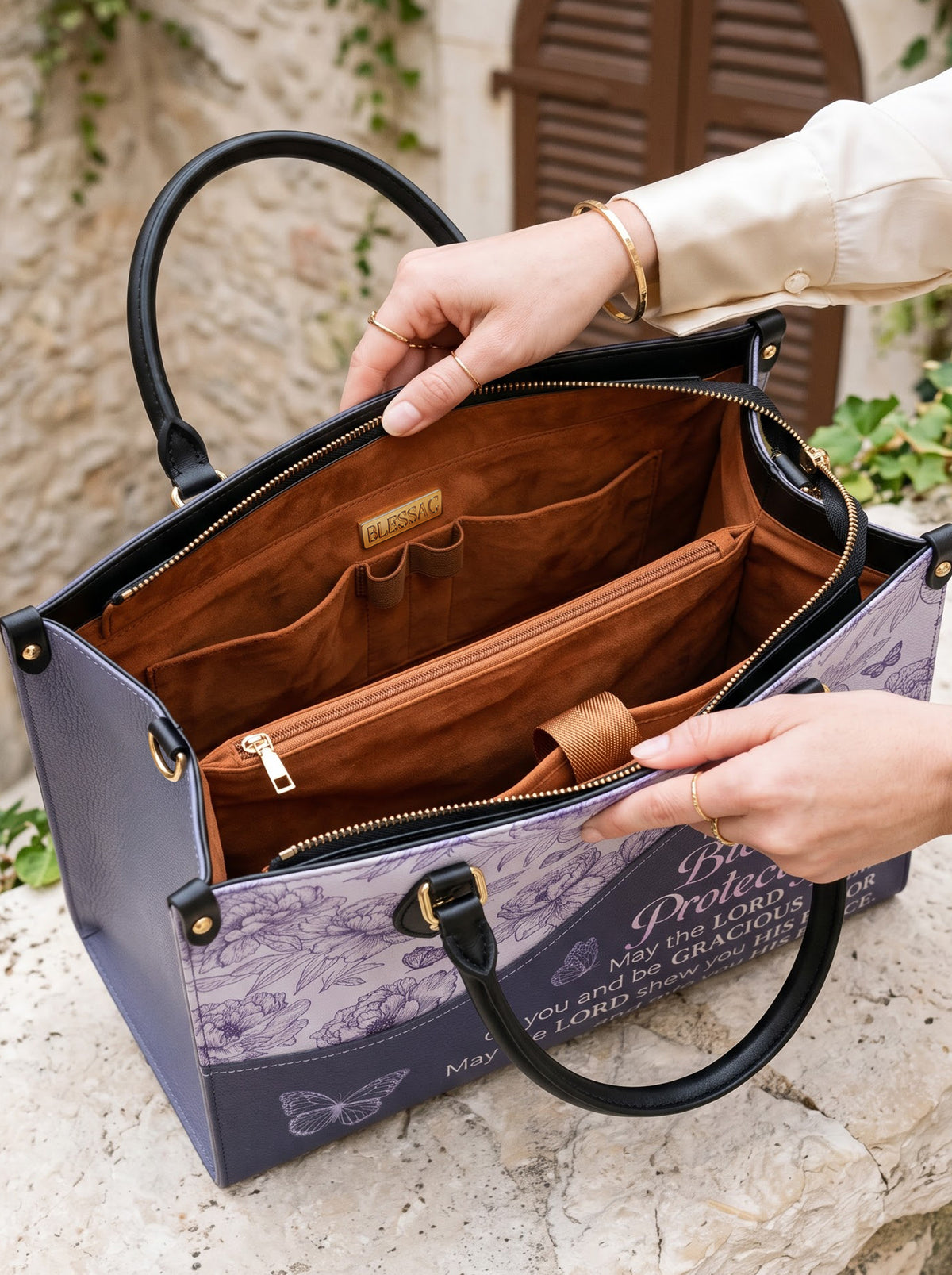 Blessing - Numbers 6:24-26 Deluxe Leather Handbag Pre-order