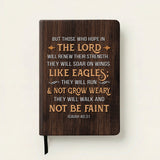 Wings - Isaiah 40:31 Leather Prayer Journal